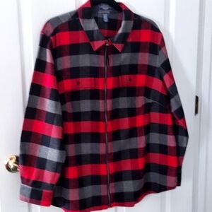 Chaps Flannel Shirt Jacket